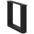 vidaXL Nohy konferenčného stolíka v tvare U, 2 ks, čierne, 40 x (30-31) cm, oceľové