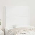 vidaXL Čelo postele biele 100x5x118/128 cm umelá koža