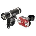 Svetlo na bicykel SET 1+3x LED, na 3+2x AAA, predné+zadné