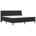 vidaXL Rám postele s matracom s matracmi Čierny 200 x 200 cm Zamat