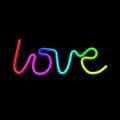 Neon LED RGB LOVE FLRN01 + RC Forever Light