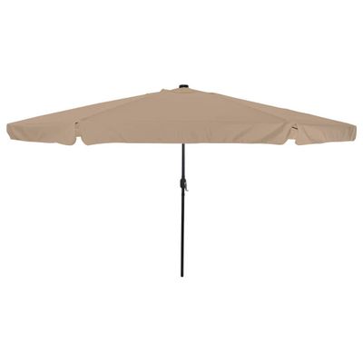 vidaXL Záhradný slnečník 395 x 395 x 245 cm Polyester Okrúhly