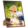 vidaXL Fotorámiky na stenu alebo stôl 3 ks bronzové 20x25 cm MDF