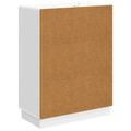 vidaXL Servírovacia skriňa Biela s vysokým leskom 66 x 34,5 x 87 cm