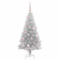 vidaXL Vianočný stromček Strieborná 120 cm PET