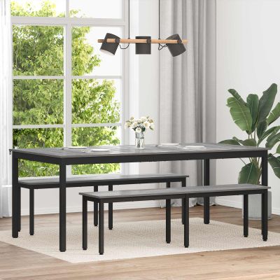 vidaXL Jedálenské stoly 2 pcs 200 x 100 x 75 cm Kompozitné drevo