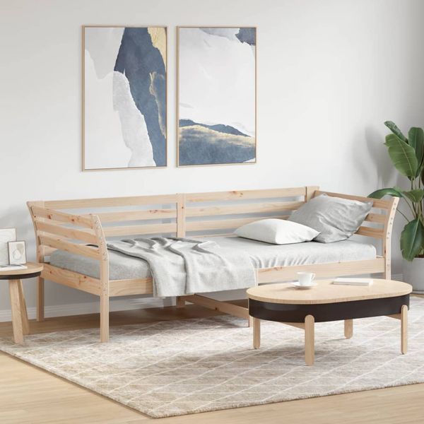 vidaXL Denná posteľ s matracom 90x200 cm masívna borovica