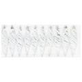 vidaXL Vianočná špirálová guľa 40 ks Strieborná 3 x 11 cm Plast
