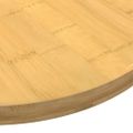 vidaXL Stolová doska Ø90x2,5 cm bambus