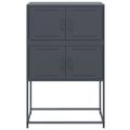 vidaXL Komoda antracitová 68,5x38,5x107 cm oceľ