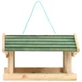 vidaXL Krmítko pre vtáky masívne drevo 35x29,5x21 cm