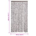 vidaXL Záves proti hmyzu hnedý a béžový 100x200 cm ženilka