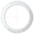 vidaXL Tienidlo na lampu biele Ø25x17 cm prútené