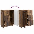 vidaXL Servírovacia skriňa so zásuvkou Staré drevo 66 x 34,5 x 90 cm