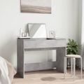 vidaXL Toaletný stolík so zrkadlom betónovosivý 100x45x76 cm