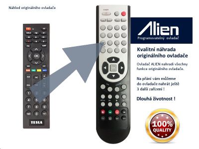 Diaľkový ovládač ALIEN STB TESLA TE-300