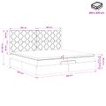 vidaXL Polohovací postel s matrací Modrá 200 x 200 cm Látka