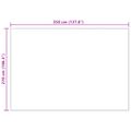 vidaXL Prikrývky na hodenie 6 ks Krémová 350 x 270 cm 8.09 kg Flís
