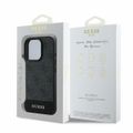 Puzdro Guess pre iPhone 16 Pro Max 6,9" GUHCP16XG4GLGR sivé hardcase 4G Bottom Stripe