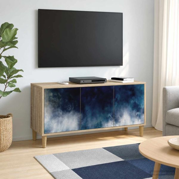 vidaXL TV skrinka RAALTE 102 x 33 x 50 cm Sonoma Kompozitné drevo