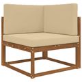 vidaXL Vankúš na vonkajšiu pohovku Polyester Béžová 80 x 80 cm
