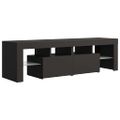 vidaXL TV skrinka s LED svetlami, sivá 140x36,5x40 cm