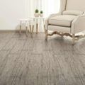 vidaXL Nesamolepiace podlahové dosky, PVC 4,46 m² 3 mm, svetlosivé