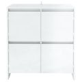 vidaXL Komody 2 ks lesklé biele 70x41x75 cm drevotrieska