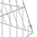 vidaXL Klietka pre králiky Strieborná 110 x 55 x 55 cm