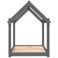 vidaXL Posteľ pre psa sivá 101x70x90 cm borovicový masív