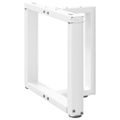 vidaXL Nohy konferenčného stolíka v tvare T, 2 ks, biele, 50x25x(42-43) cm, oceľové