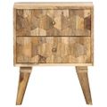 vidaXL Nočný stolík 40x30x50 cm mangovníkový masív