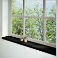 vidaXL Okenný parapet 2 ks hnedočierná 160x30x2 cm dubový masív