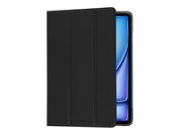 Púzdro s klopou pre tablet - koža full-grain - čierna - pre Apple 10.9-inch iPad Air (4. generácia, 5. generácia); 11-inch iPad Air (M2, M3, M4)