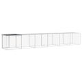 vidaXL Klietka pre kurčatá strecha antracitová 603x98x90 cm poz. oceľ