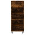 vidaXL Botník dymový dub 40x36x105 cm spracované drevo