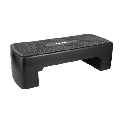 Bedýnka na step aerobik REBEL ACTIVE RBA-3227-BK, 3 stupne, 68 cm, čierna