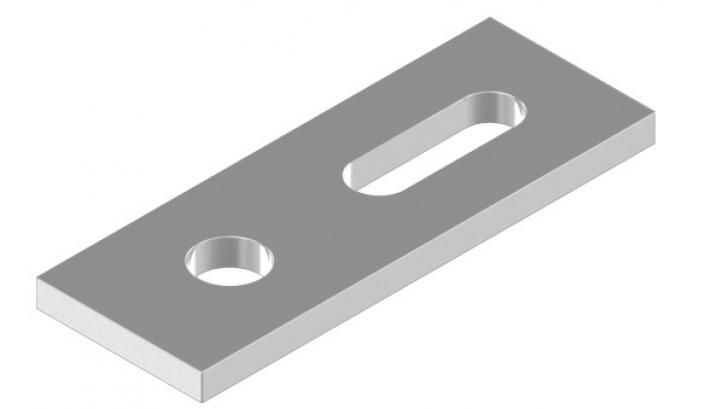 Montážny adaptér ku kombi skrutkám A2 (80x30x4)