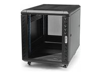 15U Knock Down Rack (RK1536BKF) - Rozvádzač stojanový skriňa - 4 pozície - podlahové prevedenie - čierna - 15U - 19"