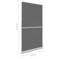 vidaXL Hinged Hmyzová sieť Biela a čierna 120 x 240 cm