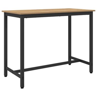 vidaXL stôl Remeselný dub 100 x 50 x 76,5 cm Inžinierske drevo a oceľ