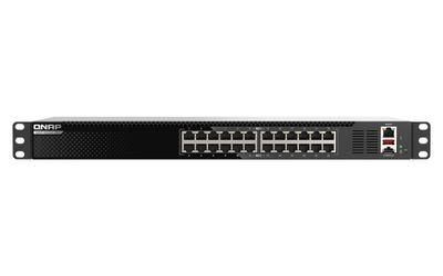 QNAP L3 Lite riadený switch QSW-M3224-24T (24x 10GbE port - podpora rýchlostí: 10G/5G/2,5G/1G/100M)