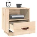 vidaXL Nočný stolík 40x34x45 cm masívne borovicové drevo