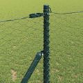 vidaXL Hexagonálny plotový základ 50 x 1 m PVC potiahnutá oceľ Sivá