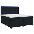 vidaXL Posteľ boxspring s matracom Čierna 180 x 200 cm Látka