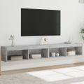 vidaXL TV skrinky s LED svetlami 2 ks betónovo sivé 100x30x30 cm