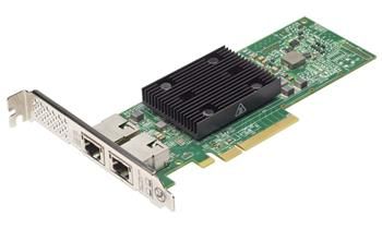 Dell Broadcom 57416 10Gb Base-T, PCIe FH Sítová karta, PCIe, 10Gbase-T, 2× RJ-45, plná výška, pro PowerEdge T550, R650, R750, R860, R960