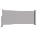 vidaXL Zaťahovacia bočná markíza na terasu 100x300 cm, sivá