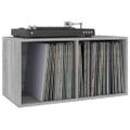 vidaXL Úložný box na vinyly, sivá sonoma 71x34x36 cm, kompozitné drevo