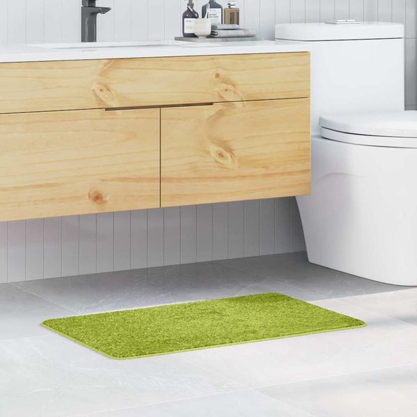 vidaXL Protišmyková kúpeľňová podložka Zelená 50 x 80 cm PP